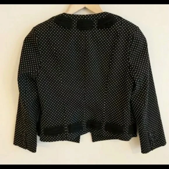 CAbi Polka Dot Black White Women's Blazer - Picture 5 of 8